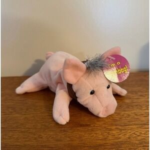 1997 Plush 5" Babe the Pig Bean Bag Toy